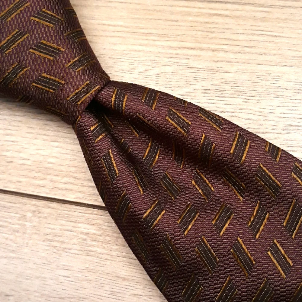 LUCIANO BARBERA Dark Purple Abstract‎ Silk Tie NEW